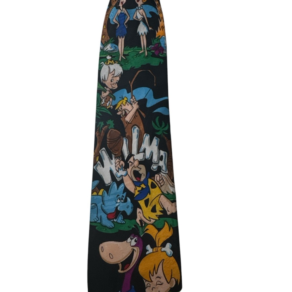 Vintage Flintstones Hannah Barbera Neck Tie 1993